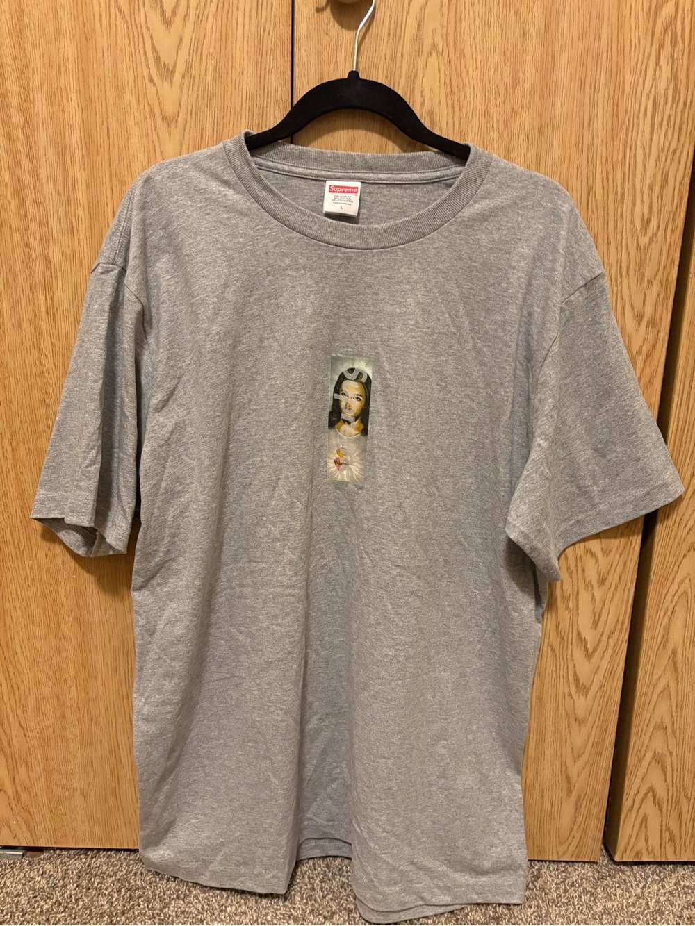 Supreme Gray Graphic Short Sleeve Tee